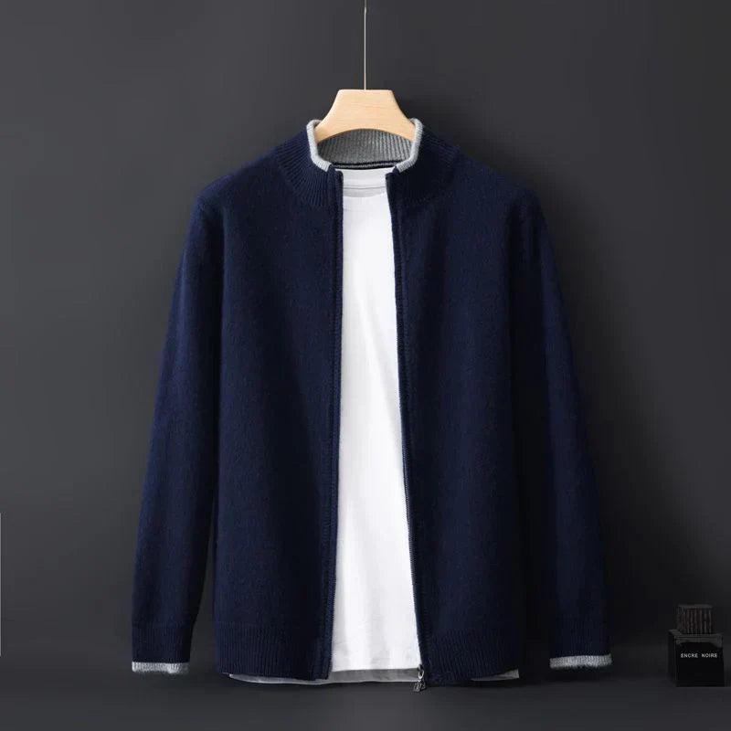 Herren Cashmere-Jacke Warme Winterjacke Elegant