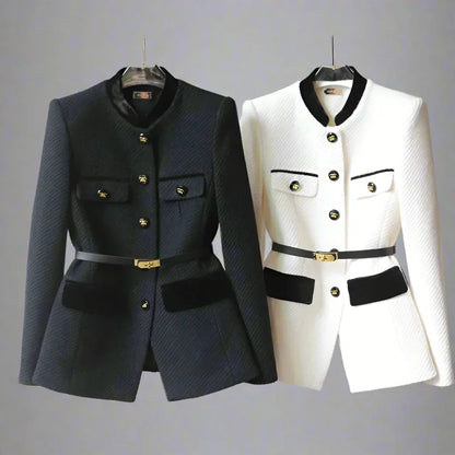 Damen Wollmantel Elegant Lang
