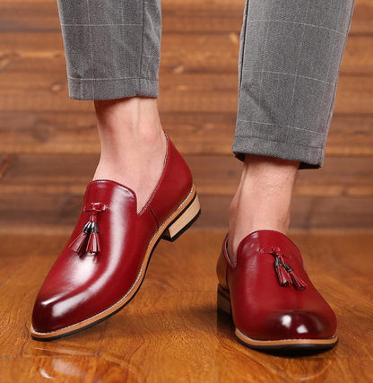 Herren Leder Loafer Elegant