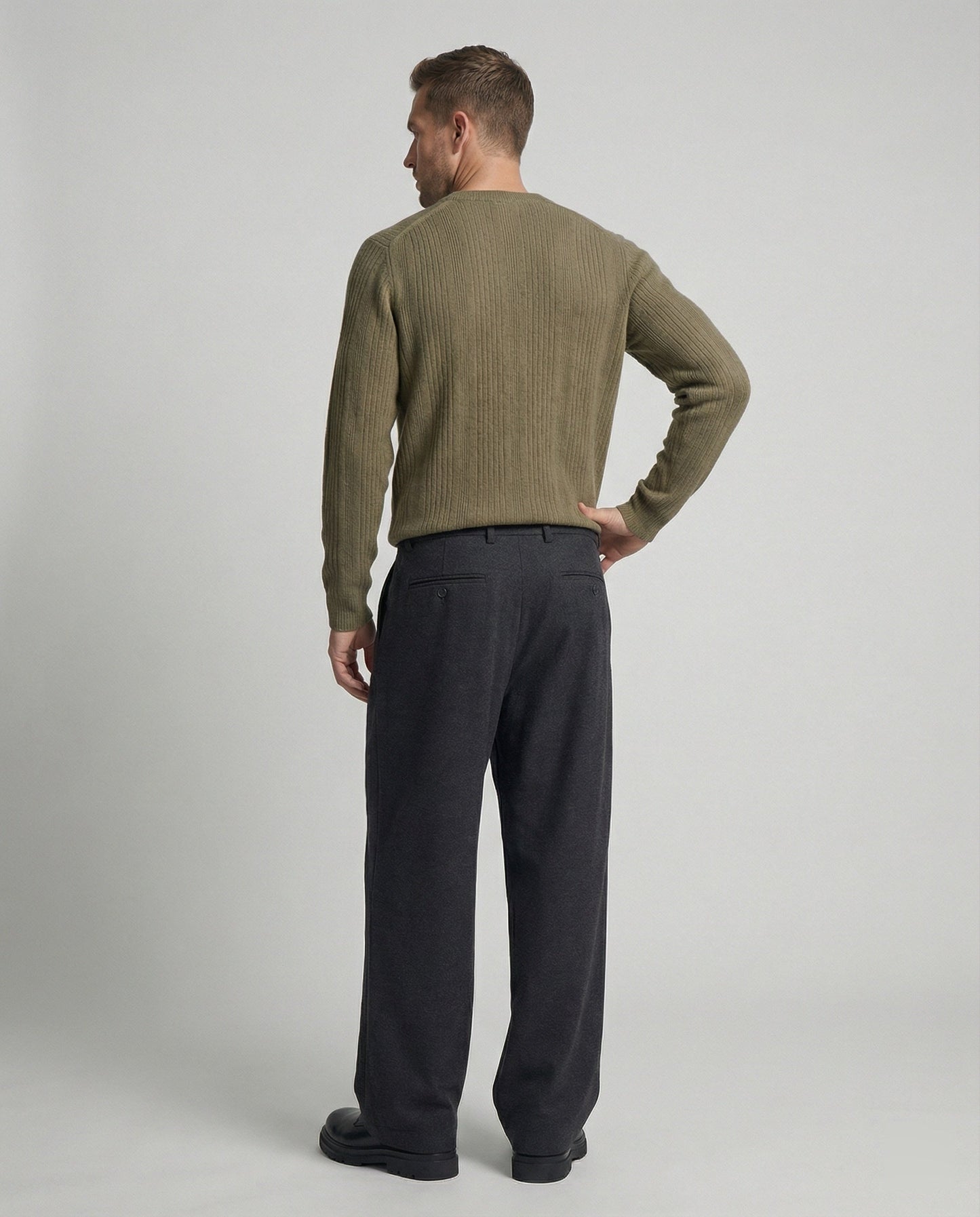 Schmale Wollhose Slimfit Unisex