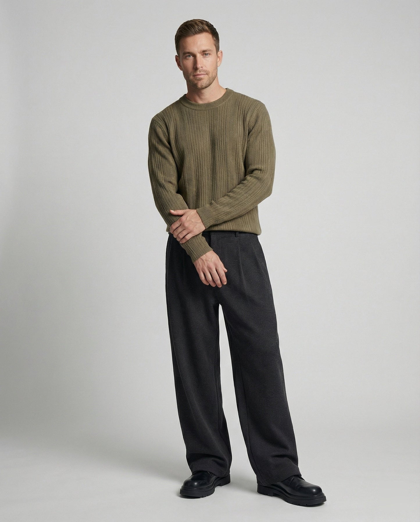 Schmale Wollhose Slimfit Unisex - Norvielle