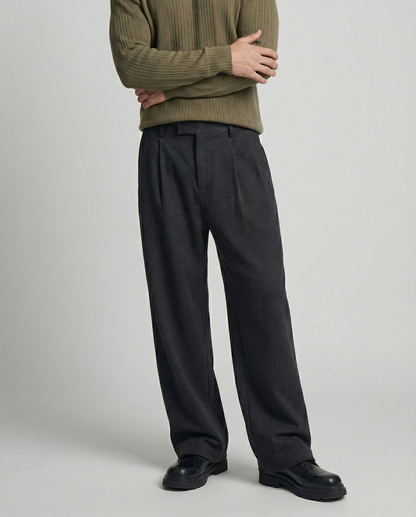 Schmale Wollhose Slimfit Unisex