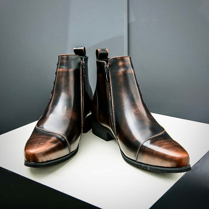 Herren Lederstiefel Elegantes Leder