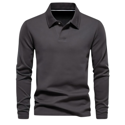 Herren Langarm Poloshirt Klassisch