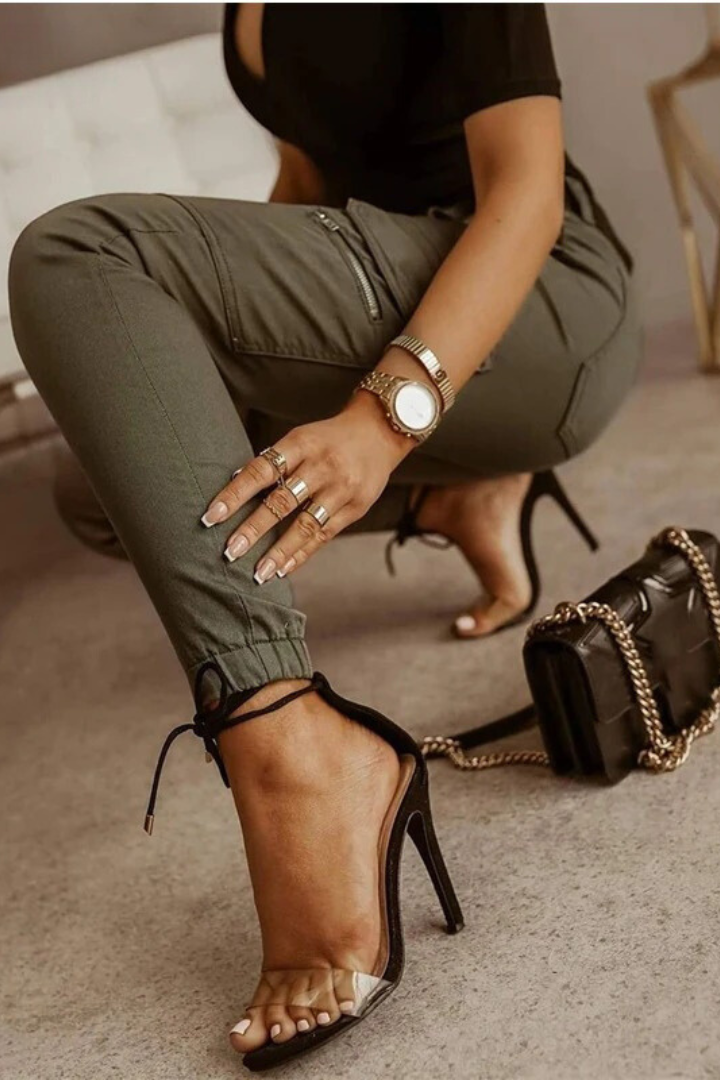 Damen Cargo-Hose Modern Bequem