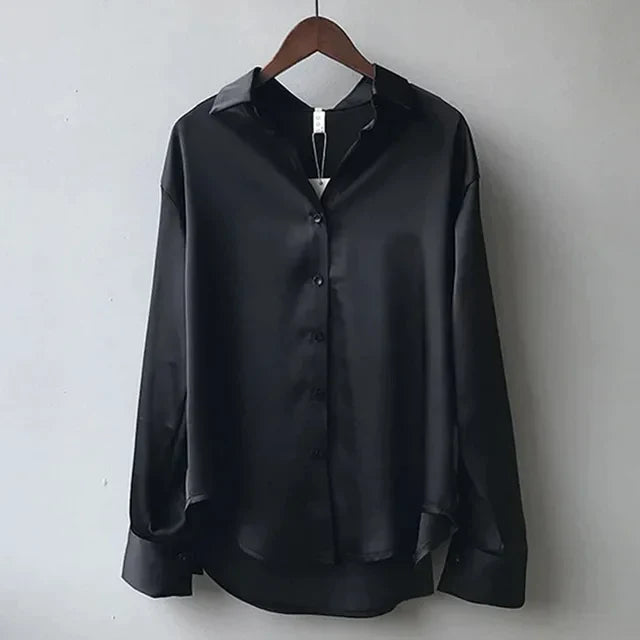 Damen Bluse Klassisch Mit Knöpfen Elegantes Design