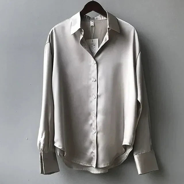 Damen Bluse Klassisch Mit Knöpfen Elegantes Design