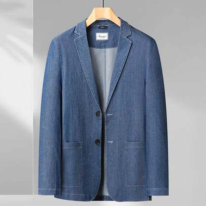 Herren Slimfit Blazer Denim Modern - Norvielle