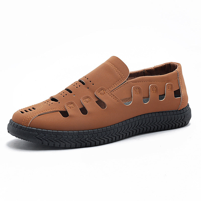 Damen Sandalen Atmungsaktives Leder Sommer