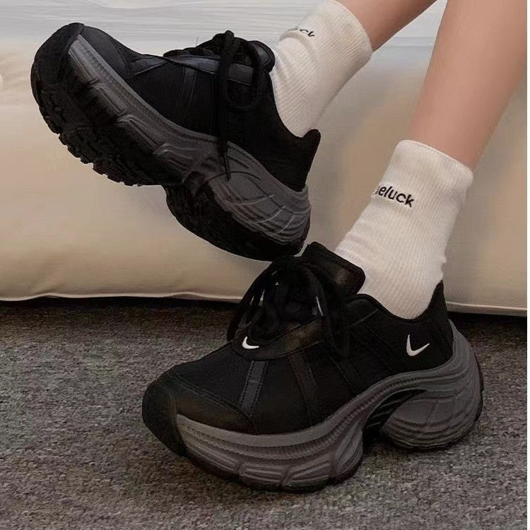 Damen Sneaker Sportlich Chunky Bequem Weich