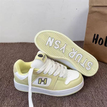Damen Sneaker Sportlich Kontrastfarben