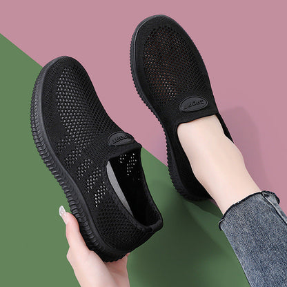 Damen Slip-On Schuhe Atmungsaktives Material Bequem Freizeit - Norvielle