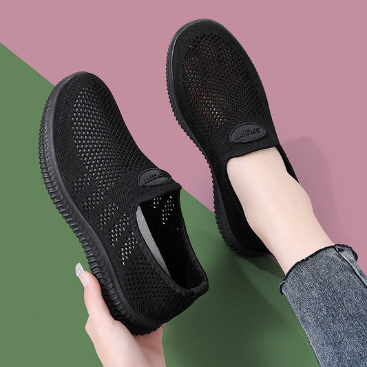 Damen Slip-On Schuhe Atmungsaktives Material Bequem Freizeit - Norvielle