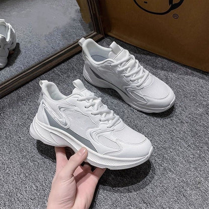 Damen Sneaker Sportlich Atmungsaktives Mesh Komfortabel