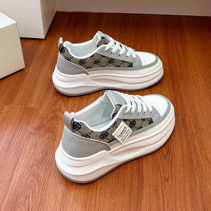 Damen Sneaker Plattformsohle Schick