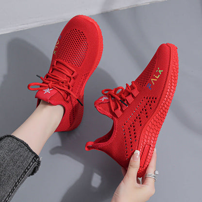 Damen Sneaker Leichtes Mesh Atmungsaktive Laufschuhe