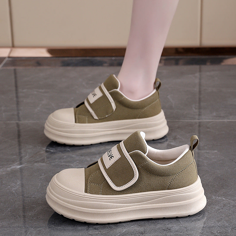 Damen Sneaker Bequem Klettverschluss Weiche Sohle ist bereits ein