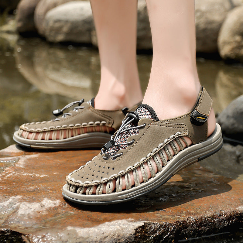 Damen Sportsandalen Elastisch Schnellschnürsystem Bequem