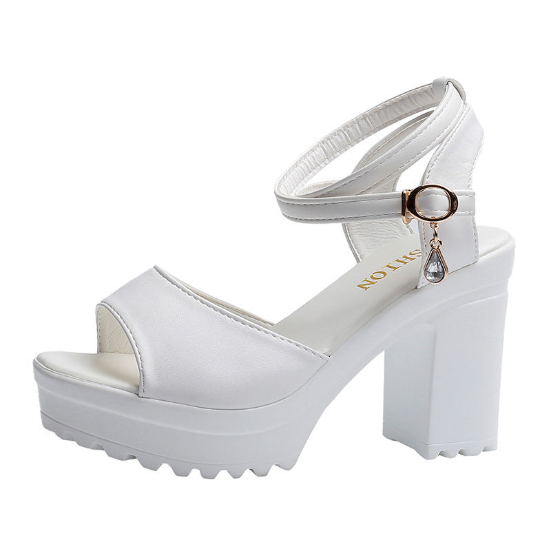 Damen Hochzeitssandaletten Elegante Plateausohlen