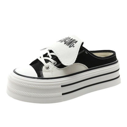 Damen Plateau Sneaker Abnehmbarer Riemen
