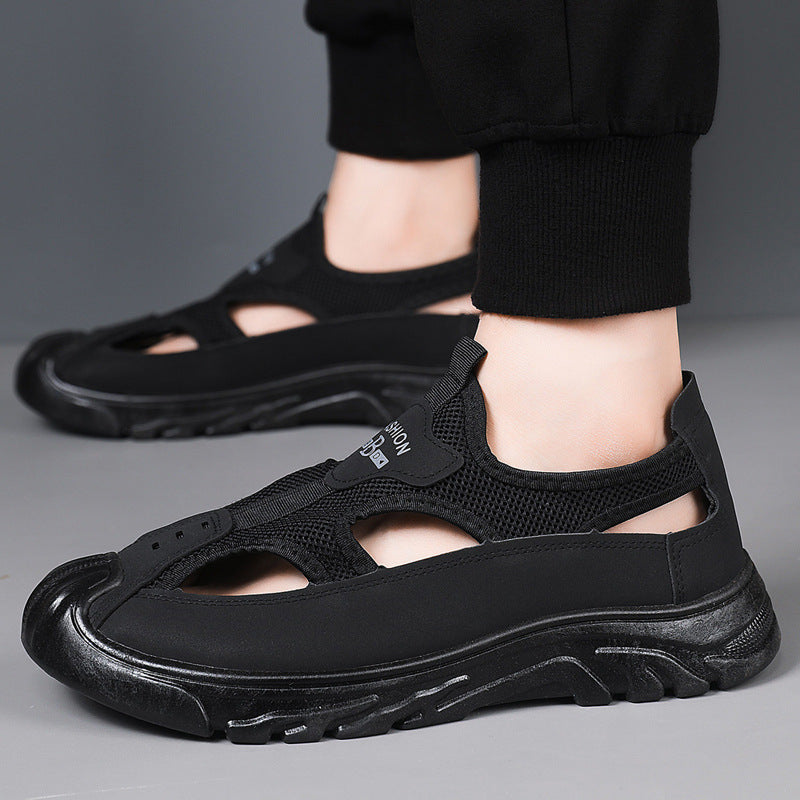Damen Sandalen Mesh Bequem Rutschfest