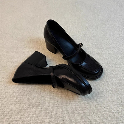 Damen Ballerinas Elegante Riemenverschluss