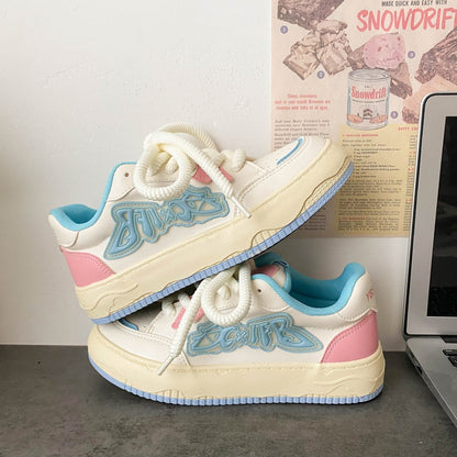Damen Sneaker Atmungsaktiv Bunt Sportlich