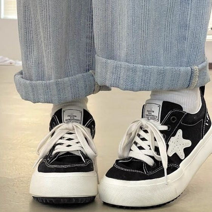 Damen Sneaker Komfortabel Sternenmuster Modisch wird