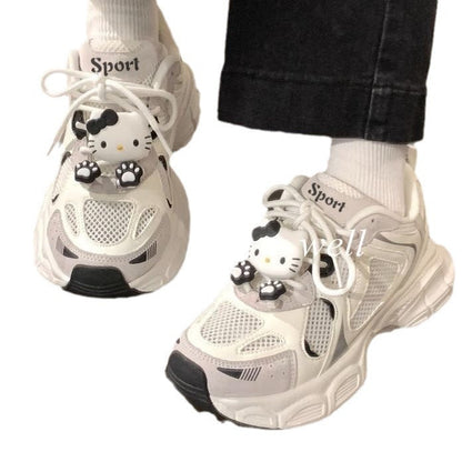 Damen Sneaker Hello Kitty Sportlich Frauen Schuhe