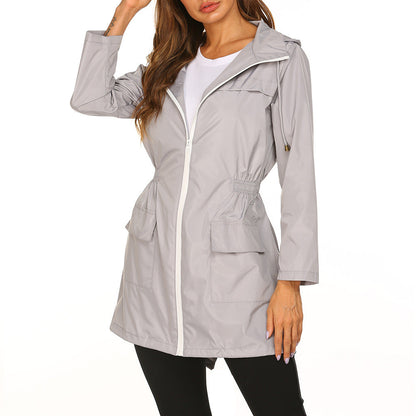 Damen Freizeitjacke Praktisch Verstellbar Große Taschen