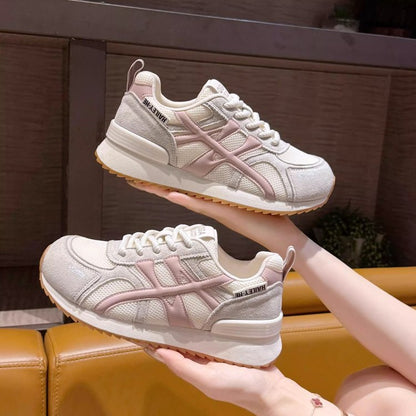 Damen Sneaker Retro Sportlich Atmungsaktiv Mit Dämpfung