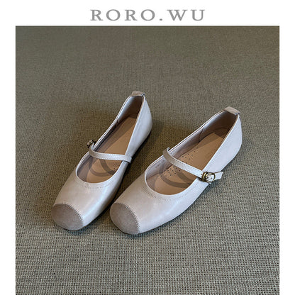 Damen Ballerinas Elegant Riemenverschluss Bequem - Norvielle