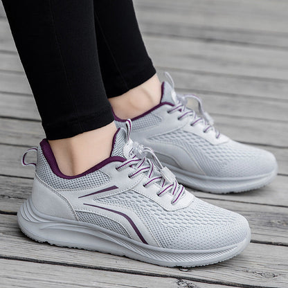 Damen Laufschuhe Leichtes Mesh Schnellschnürsystem Schwarz - Norvielle