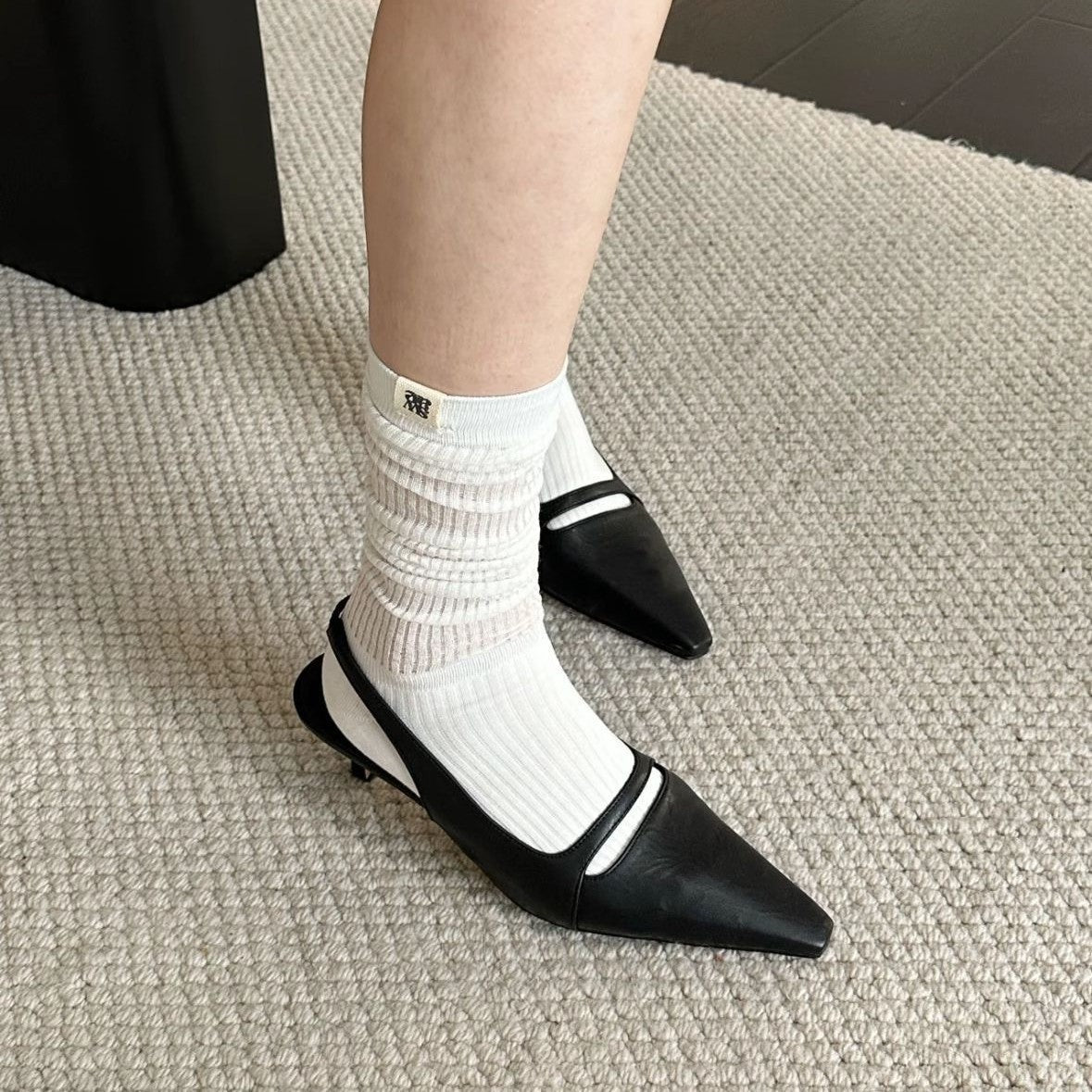Damen Slipper Spitze Komfortabel Elegant