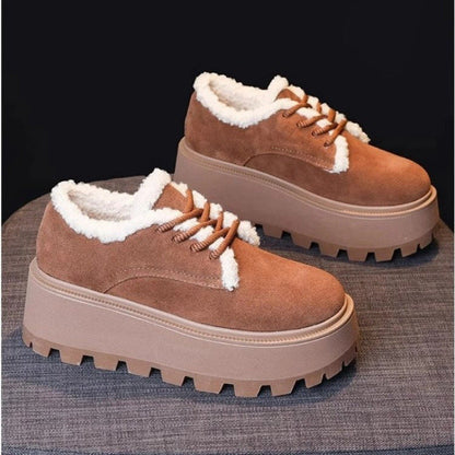 Damen Plateau Sneaker Weich Bequem