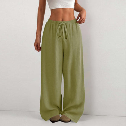 Damen Sommerhose Leicht Elastisch Mit Gummizug