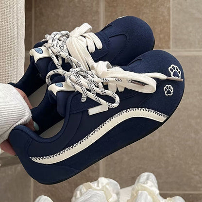 Damen Sneaker Tiermuster Atmungsaktiv