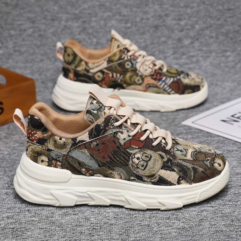 Damen Sneaker Bunt Sportlich Laufsohle Rutschfest