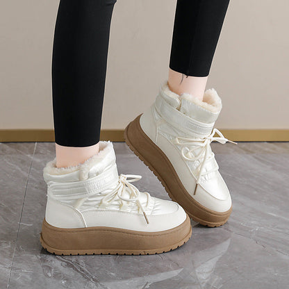 Damen Winterstiefel High- Gefüttert Warm