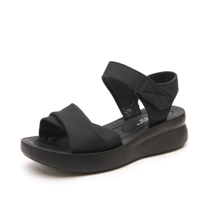 Damen Riemensandal Komfortabel Kreuzband Sandale