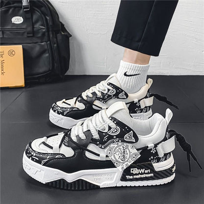 Damen Sneaker Chunky Sportlich Gummiweiß