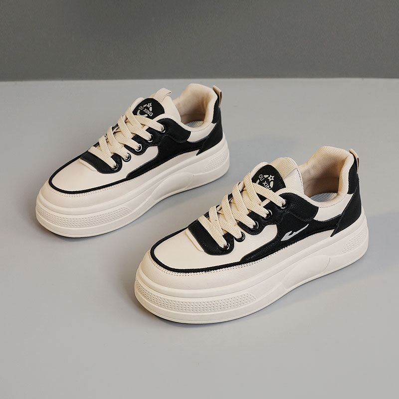 Damen Plateau Sneaker Komfortabel Sportlich Höhe