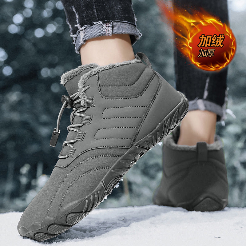 Damen Winter Sneaker Isoliert Rutschfest Schnellschnürsystem