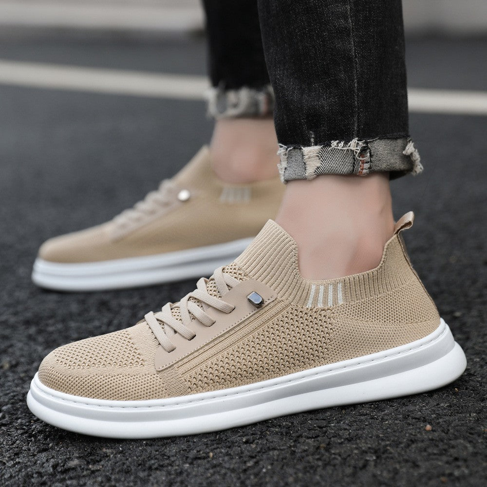 Damen Sneaker Bequem Elastisch Mit Reißverschluss