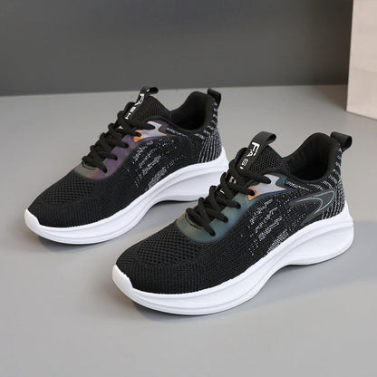 Damen Sneaker Atmungsaktives Material Mit Dämpfung