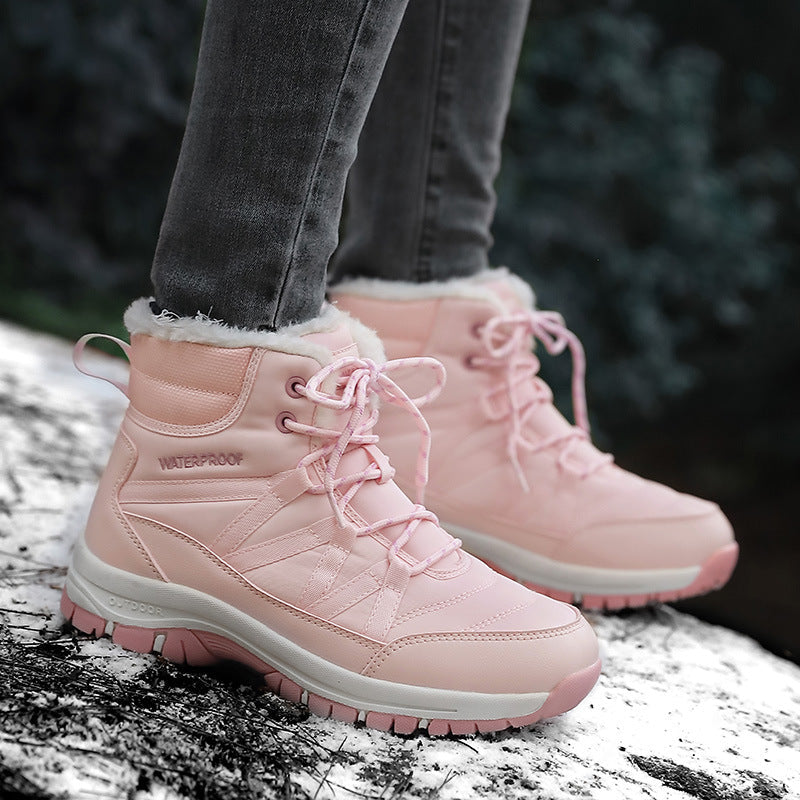 Damen Winterstiefel Isoliert Rutschfest Wasserdicht