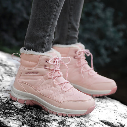 Damen Winterstiefel Isoliert Rutschfest Wasserdicht