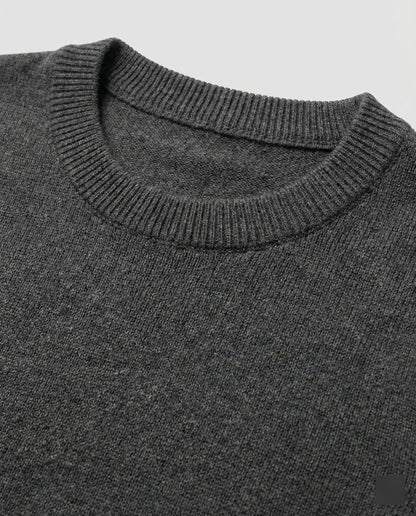 Damen Wollpullover Rundhals Schlank Winter