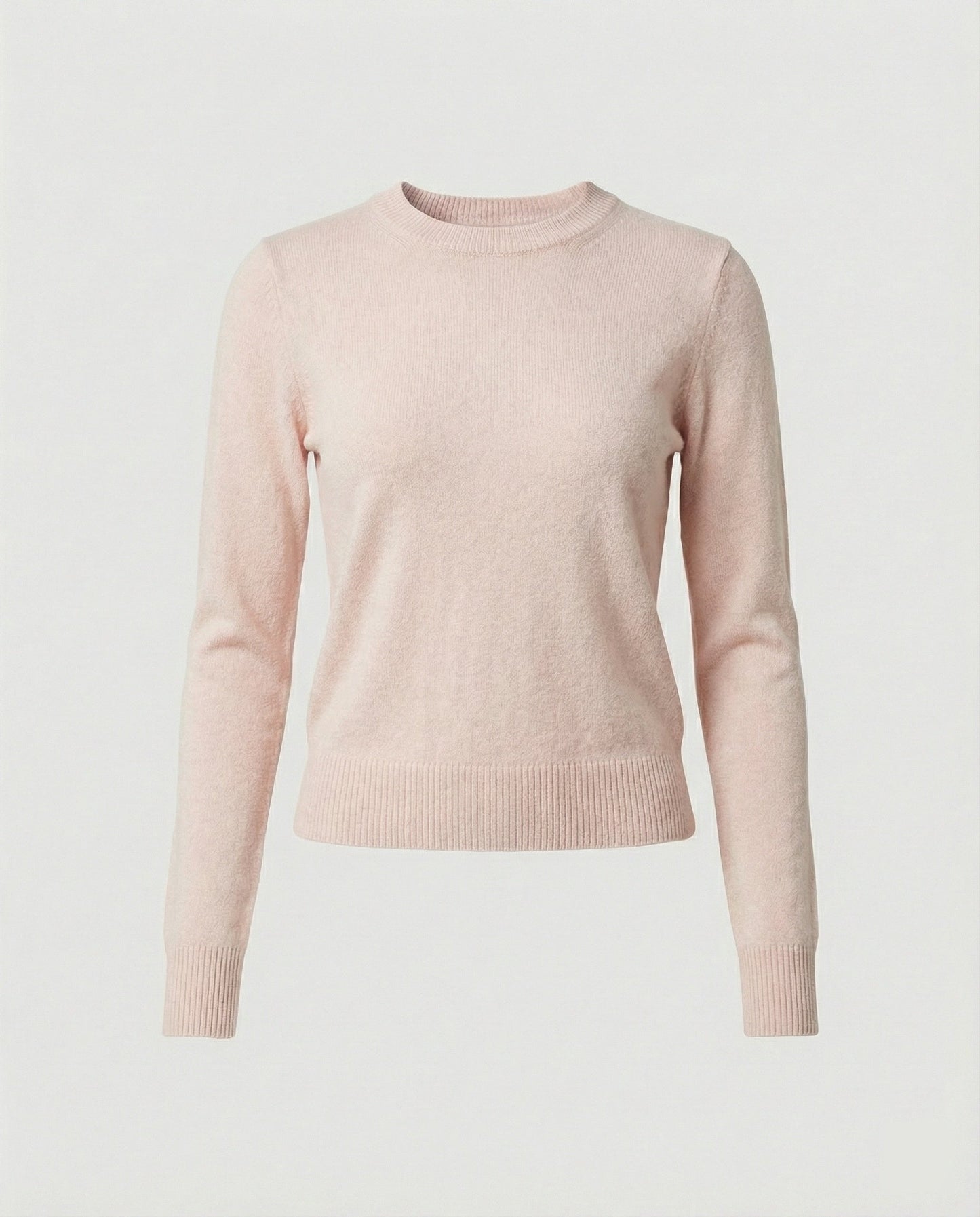 Damen Wollpullover Rundhals Schlank Winter