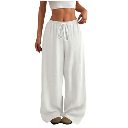 Damen Sommerhose Leicht Elastisch Mit Gummizug